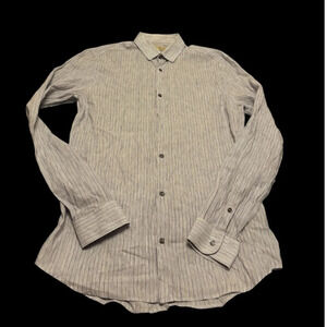 Burberry linen/cotton button  down shirt